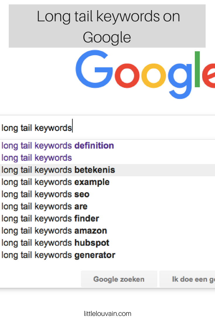 Find long tail keywords