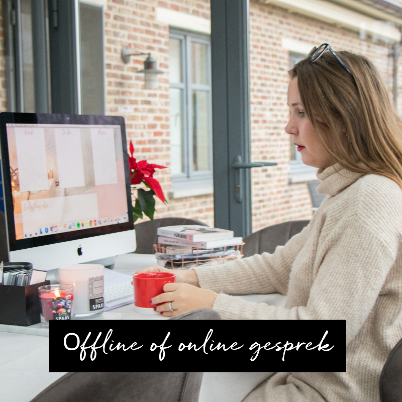 offline of online gesprek