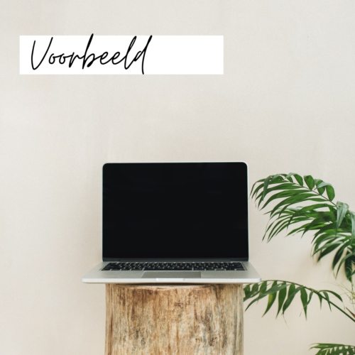 voorbeeldpakket voorbeeldpakket